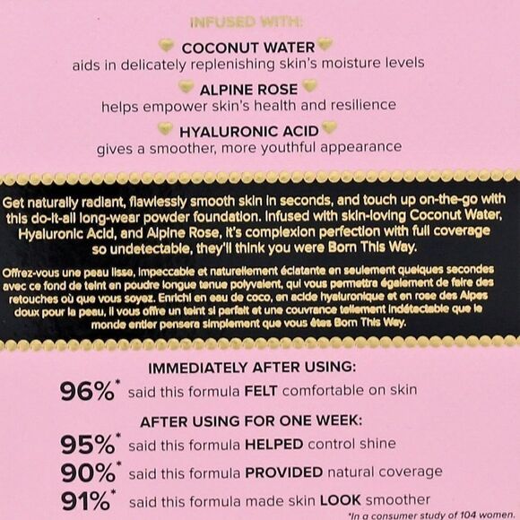 TOO FACED TOFFEE BORN THIS WAY MULTI-USE COMPLEXION POWDER FOUNDATION NEW FULLSZ - Picture 3 of 8